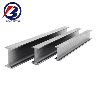12m 4.5mm-23mm H 철 표준 H 빔 크기 Q235 고강성 금속 구조용 철화
