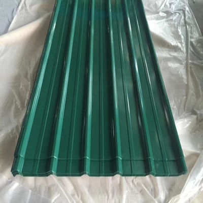 20-275g/m2 진크 코팅 진료 된 코러브 금속 PPGI 강철 지붕 잎