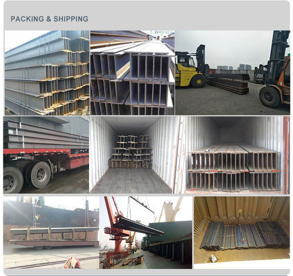 적당한 W6X15 W8X15 W8X10 핫 디프 젤바니제 구조 H 빔 200x100x5.5x8 A36 A572 등급 50 용접 기술 판매 용접