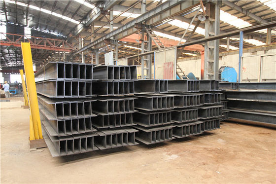 H-Beam Q235B GB/T263-2005 기계용 용접철 웹 너비 100mm-900mm 웹 두께 고객의 요구 사항