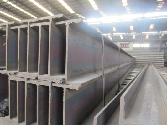 H-Beam Q235B GB/T263-2005 기계용 용접철 웹 너비 100mm-900mm 웹 두께 고객의 요구 사항