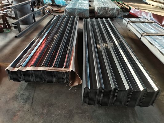 강철 등급 ASTM Z20 Z25 0.15mm 0.2mm 0.4mm PPGI 코일 엽 파란색 빨간색 RAL 진열 색상 코팅 코러브 판