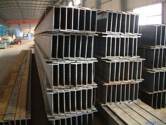 8mm 64mm 플랜지 두께 H 모양 탄소 스틸 WF I H 빔 IPE 건물 구조용 ASTM A572/A992
