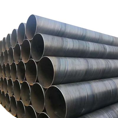 ASTM A252 둥근 구간 철강 파이프 용접 탄소 철강 파이프 6M 12M 검은 표면 둥근 파이프 파이프