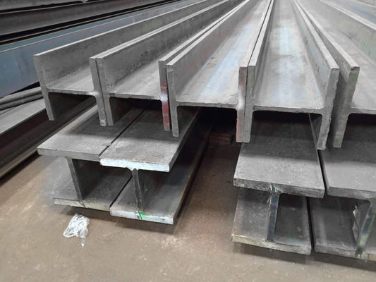 고온 롤링 기술 비 합금 ASTM Q235 Q345 SS400 건설용 H 빔