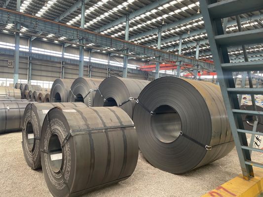 SAE1006 1008 SPHC ASTM A36 A283 A387 Q235 Q345 S235jr 소형 Ms 블랙 앙일 HRC 핫 롤 코일