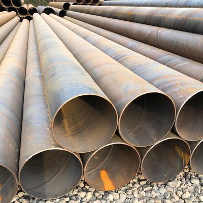 섹션 모양 둥근 큰 지름 LSAW SSAW 다리 인프라 물 공급을위한 탄소 강철 나선 용접 파이프