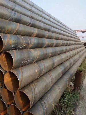 섹션 모양 둥근 큰 지름 LSAW SSAW 다리 인프라 물 공급을위한 탄소 강철 나선 용접 파이프