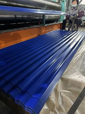 PPGI 색상 코팅 지붕 패널의 깊이는 15mm에서 18mm까지 및 ASTM Z30 0.1-1.0mm의 Unoil 치료