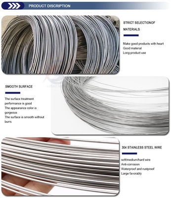 SUS 0.13mm-3mm 304L/430/316/316L 스테인리스 스틸 와이어 고품질 및 No.1 표면 마무리