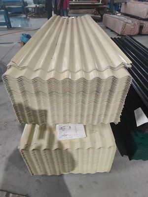 진료 지붕판 너비 750mm-1050mm 코팅 된 색상 칠 된 PPGI 건축 재료 진료 철강 지붕판