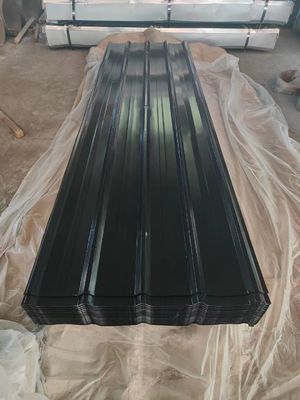 PPGI 지붕판 표준 패키지PPGI 강철 665-1100mm 너비 노과화 된 진크 철 금속 지붕판 패널