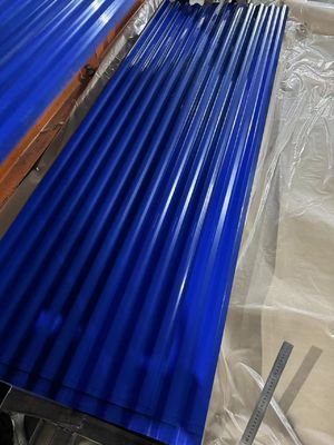 PPGI 지붕판 표준 패키지PPGI 강철 665-1100mm 너비 노과화 된 진크 철 금속 지붕판 패널