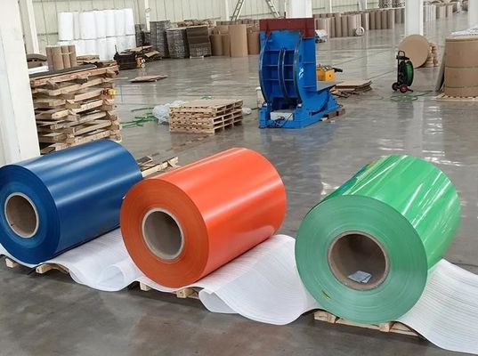 ASTM JIS DIN GB 표준 Ral 컬러 알루미늄 코일 시리즈 3004.3003 0.27mm 두께 컬러 코팅 알루미늄 코일