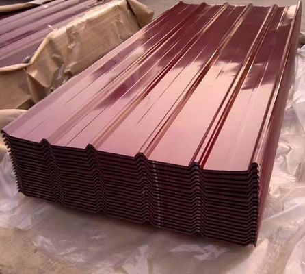 절단 시트 맞춤형 전문 색상 코팅 corrugated 지붕 시트 진열 철강 시트 정규 스판글 유형