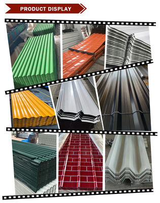 RAL ASTM SGCC Z60 0.2mm 0.3mm 내구성 있고 오래 지속되는 지붕 솔루션을위한 PPGI 컬러 코팅 지붕 패널