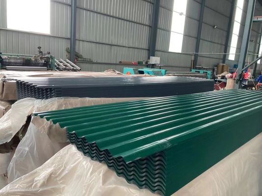 SGCC PPGI 코팅 된 건축 굽기 서비스용 전면 페인트 된 진열 철강 엽 Custom corrugated roof sheet