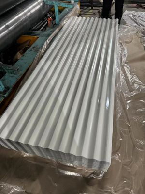 SGCC PPGI 코팅 된 건축 굽기 서비스용 전면 페인트 된 진열 철강 엽 Custom corrugated roof sheet