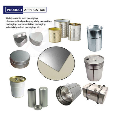 식품용 진료판 T2 T5 단단한 2mm 1500mm 밝은 표면 음식용 포장용 소재의 코일 및 시트