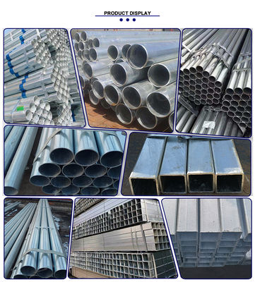 ASTM Q195 Q215 Q235 Q345 비연금으로 만든 핫디프 젤리화 파이프 및 전자기장 젤리화 파이프