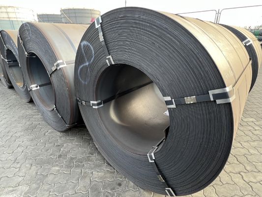핫 롤링 코일 펀칭 처리 서비스 Q195A-Q235A 등급 ASTM A36 A283 A387 S235jr 블랙 탄소 스틸 코일