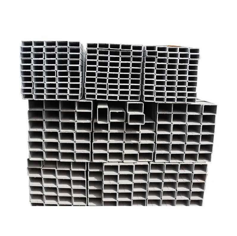 50x50 ASTM A36 SHS RHS 40x80 GI 정사각형 정사각형 홀 세క్షన్ GS 인증서를 위한 진료 제곱 철강 파이프 무게