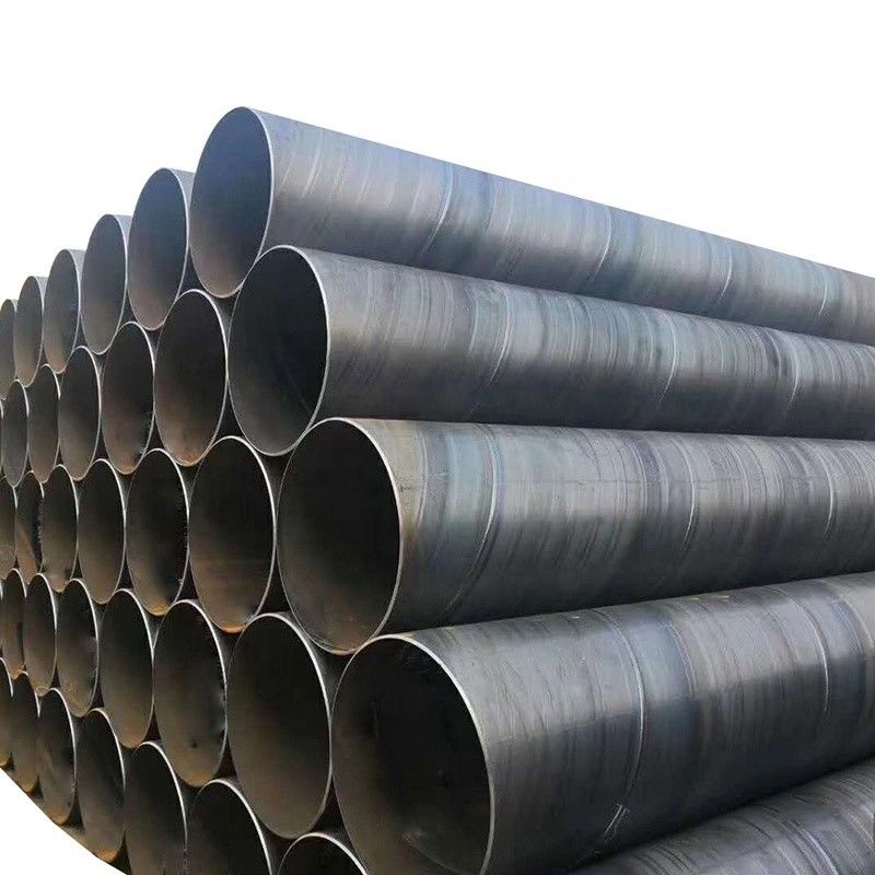 주황 코팅 200-700g/sqm Astm A106 매듭없는 원형 탄소 강철 나선 용접 파이프